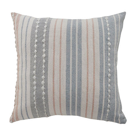 Lr Home Jane Stripe Square Throw Pillow, One Size, Gray