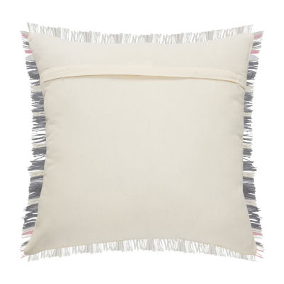 Lr Home Rose Stripe Square Throw Pillow