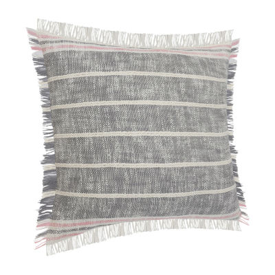 Lr Home Rose Stripe Square Throw Pillows