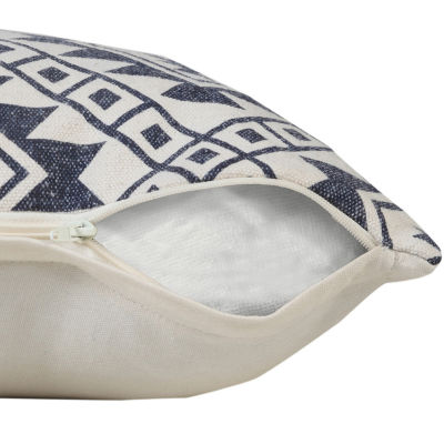 LR Home Dutt Geometric Square Throw Pillow