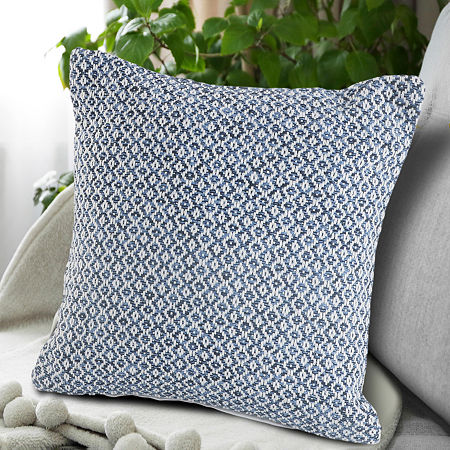 Lr Home Rile Geometric Square Throw Pillow, One Size, Blue