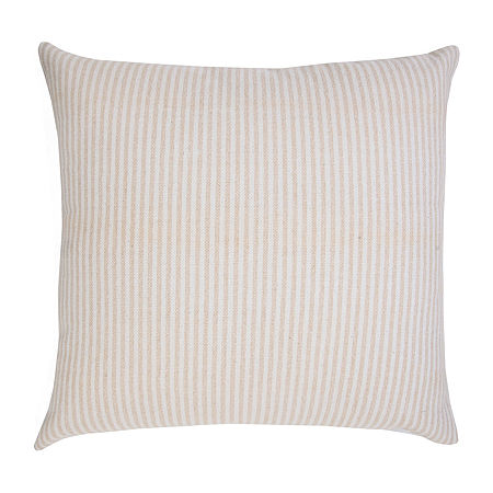 Lr Home Smith Stripe Square Throw Pillow, One Size, Beige