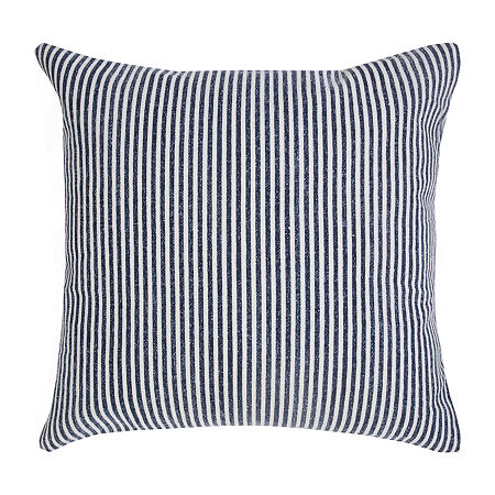 Lr Home Smith Stripe Square Throw Pillow, One Size, Blue