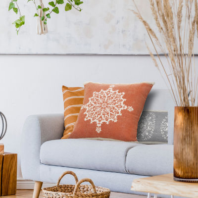 LR Home Dane Abstract Square Throw Pillow