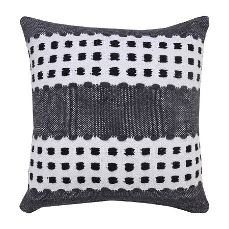 Lr Home Sundry Stripe Square Throw Pillow, One Size, Gray