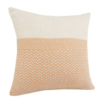 LR Home Zinna Chevron Square Throw Pillow