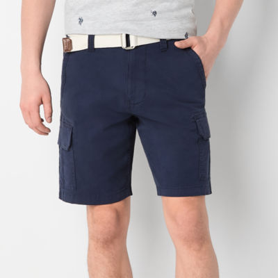U.S. Polo Assn. Belted Mens Stretch Fabric Cargo Short