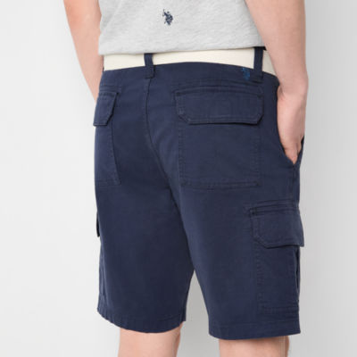 U.S. Polo Assn. Belted Mens Stretch Fabric Cargo Short