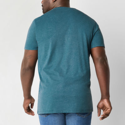 St. John's Bay Big and Tall Mens Crew Neck Short Sleeve Pocket T-Shirt