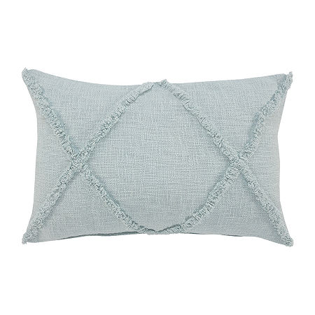 Lr Home Aase Geometric Rectangular Throw Pillow, One Size, Blue