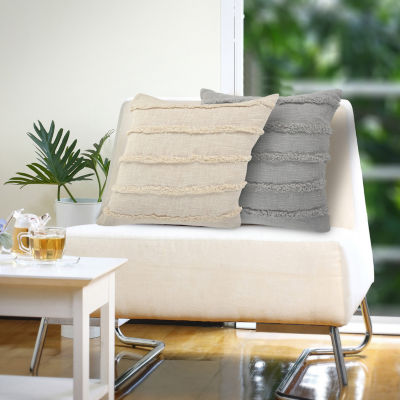 Lr Home Cassie Solid Square Throw Pillow