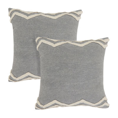 LR Home Cal Modern Set Square Throw Pillow