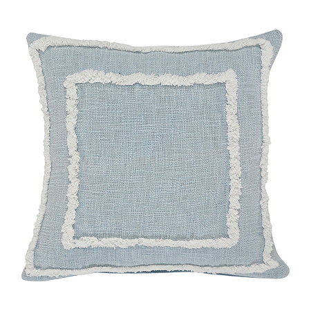 Lr Home Cala Geometric Square Throw Pillow, One Size, Blue