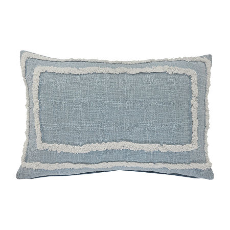 Lr Home Cachi Modern Rectangular Throw Pillow, One Size, Blue