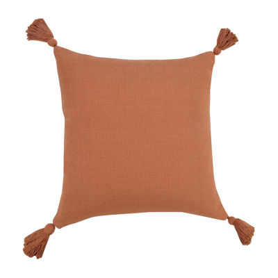 LR Home Sadie Solid Square Throw Pillow