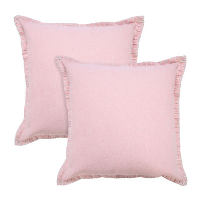 Lr Home Ron Solid Set Square Throw Pillows