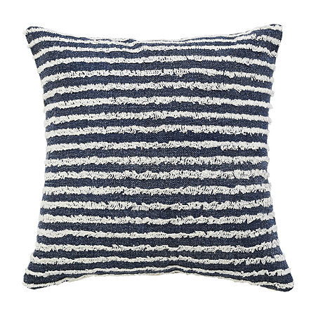 Lr Home Sam Stripe Square Throw Pillow, One Size, Blue