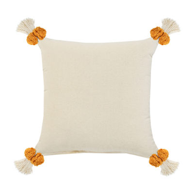 LR Home Zara Textured Square Throw Pillow