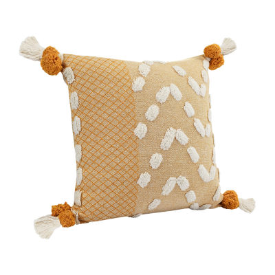 LR Home Zara Textured Square Throw Pillow