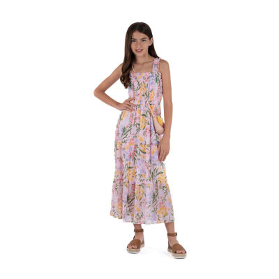 Speechless Little Girls Sleeveless Floral Maxi Dress