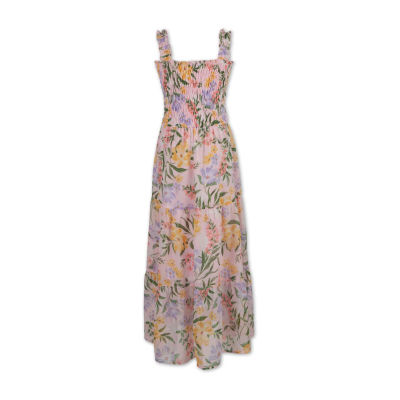 Speechless Little Girls Sleeveless Floral Maxi Dress