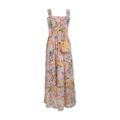 Speechless Little Girls Sleeveless Floral Maxi Dress