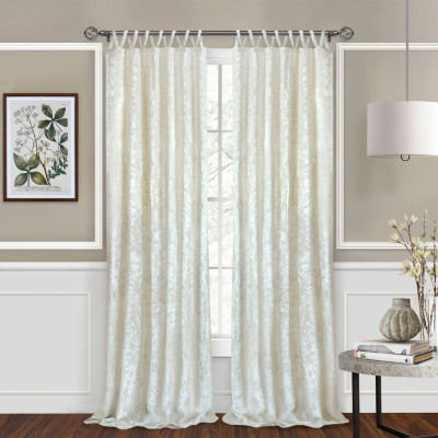 Achim Harper Light-Filtering Tab Top Single Curtain Panel