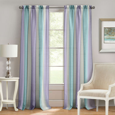 Achim Spectrum Rod Pocket Light-Filtering Single Curtain Panel