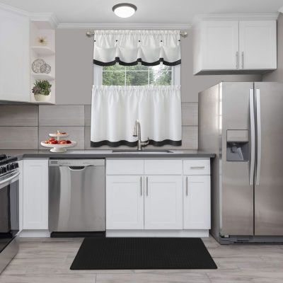 Achim Lana 3-pc. Rod Pocket Kitchen Curtain Window Set