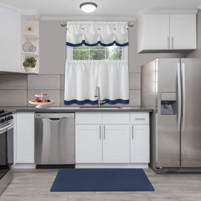 Achim Lana 3-pc. Rod Pocket Kitchen Curtains & Drapes Window Set