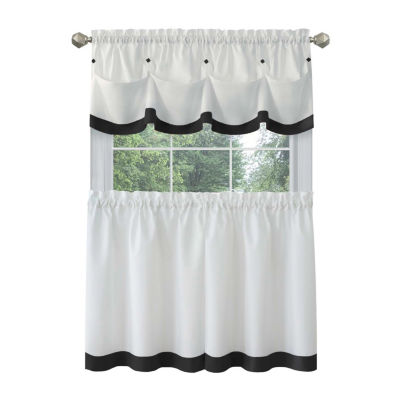 Achim Lana 3-pc. Rod Pocket Kitchen Curtain Window Set