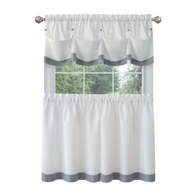 Achim Lana 3-pc. Rod Pocket Kitchen Curtains & Drapes Window Set