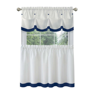 Achim Lana 3-pc. Rod Pocket Kitchen Curtains & Drapes Window Set