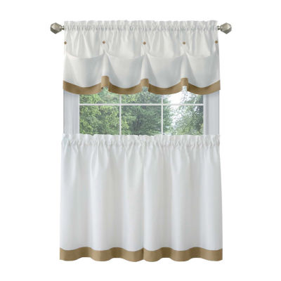 Achim Lana 3-pc. Rod Pocket Kitchen Curtains & Drapes Window Set