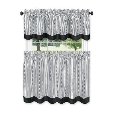 Achim Westport 3-pc. Rod Pocket Kitchen Curtains & Drapes Window Sets