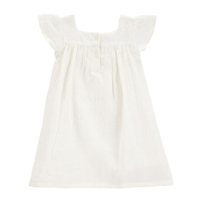 Carter's Toddler Girls Short Sleeve Flutter A-Line Dress