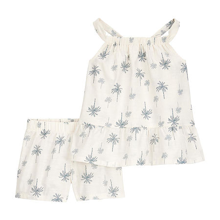 Carter's Toddler Girls 2-pc. Short Set, 3t, White