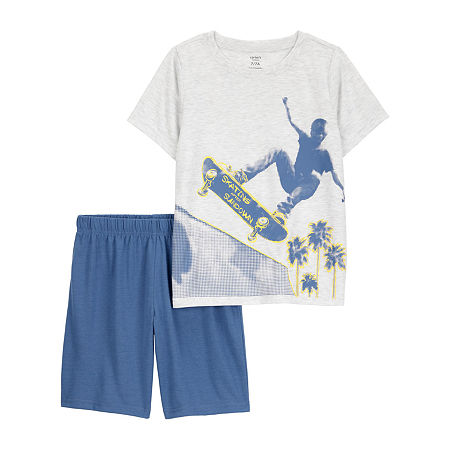 Carter's Little & Big Boys 2-pc. Pajama Sets, 12, Blue