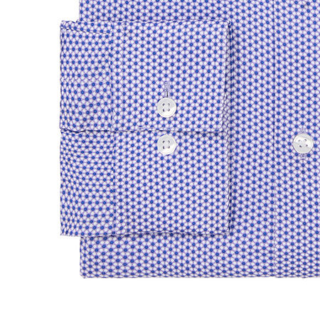 Van Heusen Everyday Defense Mens Regular Fit Stretch Fabric Wrinkle Free Long Sleeve Dress Shirt, 18-18.5 34-35, Purple