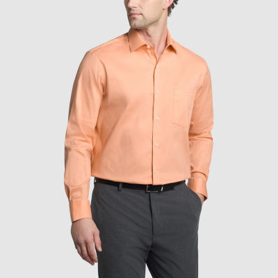 Van Heusen Everyday Defense Stain Shield Mens Regular Fit Stretch Fabric Wrinkle Free Long Sleeve Dress Shirt