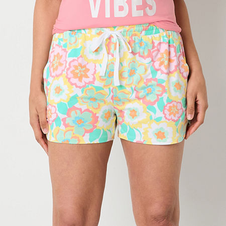 Sleep Chic Womens Pajama Shorts, Large, White