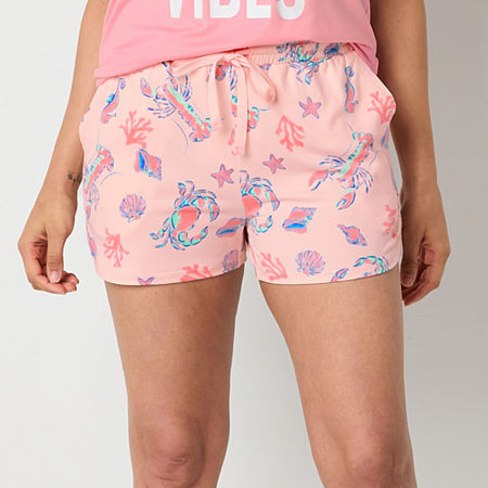 Sleep Chic Womens Pajama Shorts, X-small, Pink