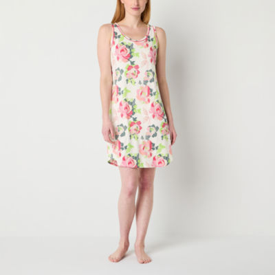 Liz Claiborne Cool and Calm Womens Sleeveless U Neck Nightshirt