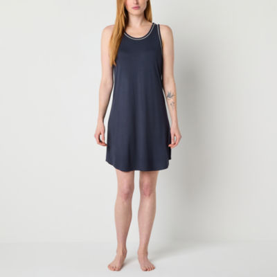 Liz Claiborne Cool and Calm Womens Sleeveless U Neck Nightshirt