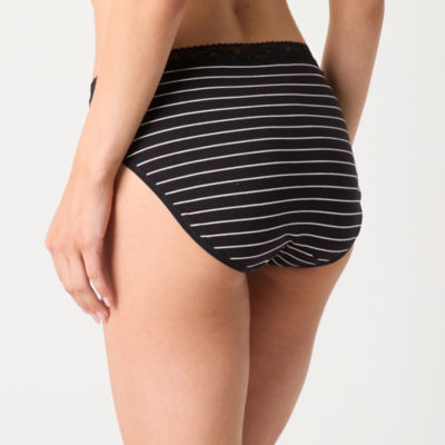 Ambrielle Cotton High Cut Panty