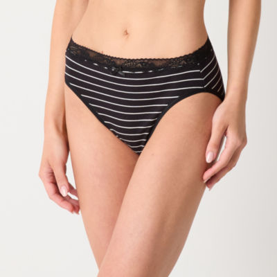Ambrielle Cotton High Cut Panty
