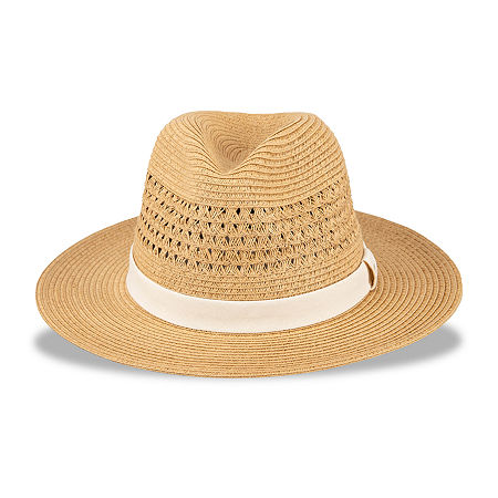 Dockers Mens Panama Hat, Small-medium, White