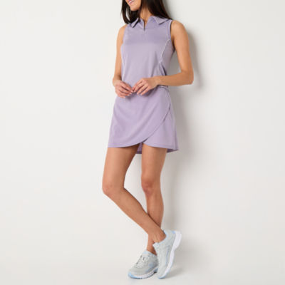 Xersion Everultra-Lite Womens Sleeveless Zip Polo Shirt