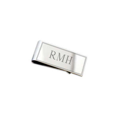 Sterling Silver Engravable Money Clip