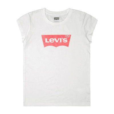 Levi's Big Girls Round Neck Short Sleeve T-Shirt